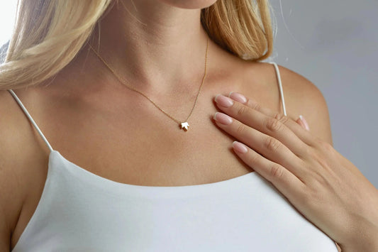 Gold Maple Leaf Necklace in 14k | Minimalist Fall Jewelry | Perfect Dainty Necklace for Autumn Style