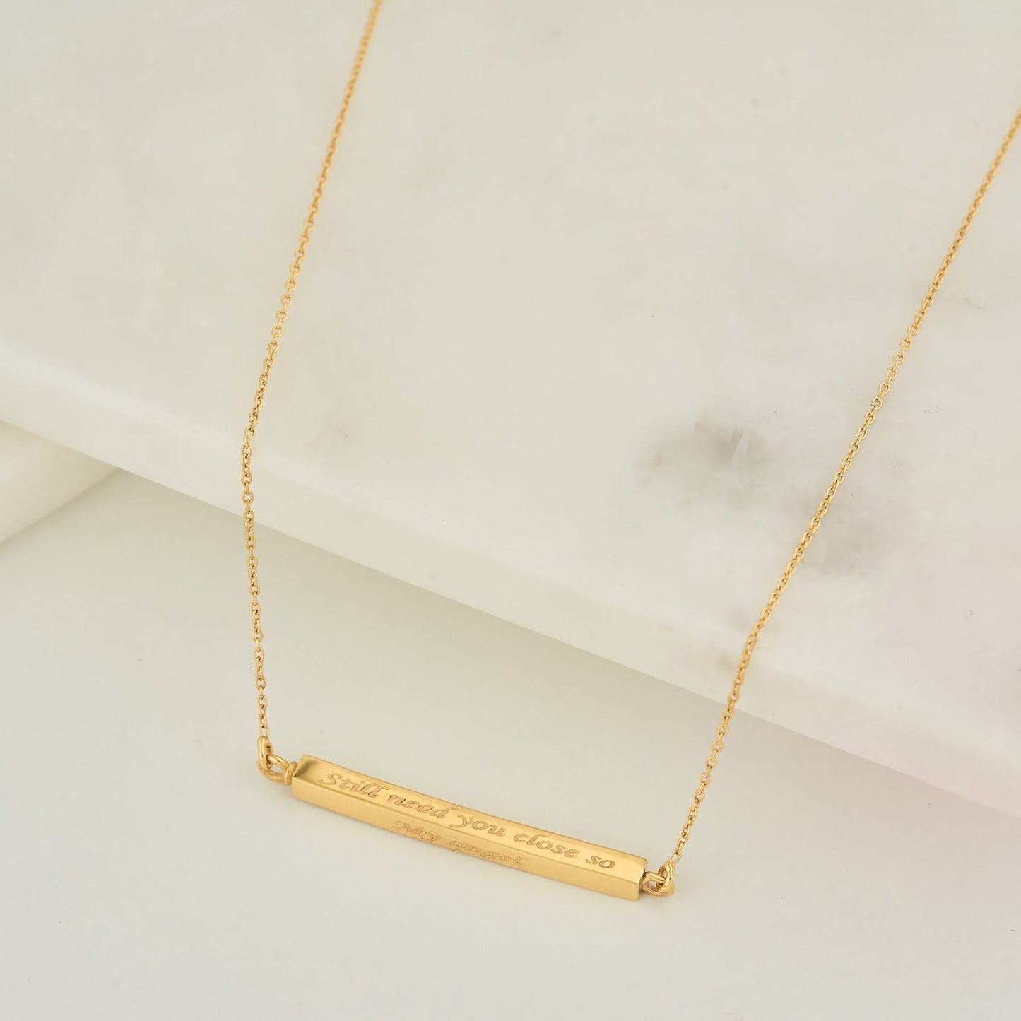 Horizontal Bar Urn Necklace Custom Cremation Jewelry Made from Ashes Sterling Silver Pendant Memorial for Mom Pet Dad