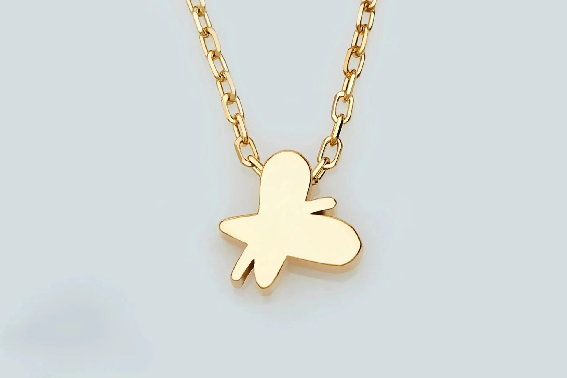 Minimalist Gold Butterfly Necklace | 14k Tiny Butterfly Pendant | Ideal Christmas or 16th Birthday Gift