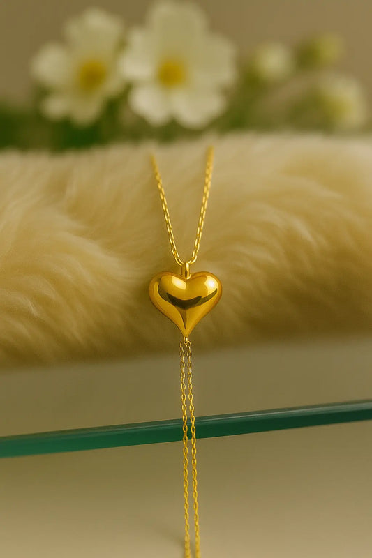 Silver Heart Urn Bracelet for Women - Gold Plated / 4