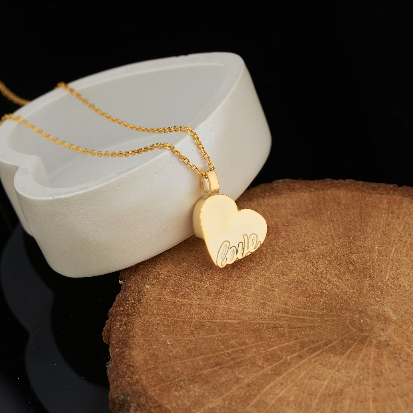 Silver Heart Urn Necklace for Ashes Cremation Jewelry Pet or Human Women Pendant Memorial Loss Gift