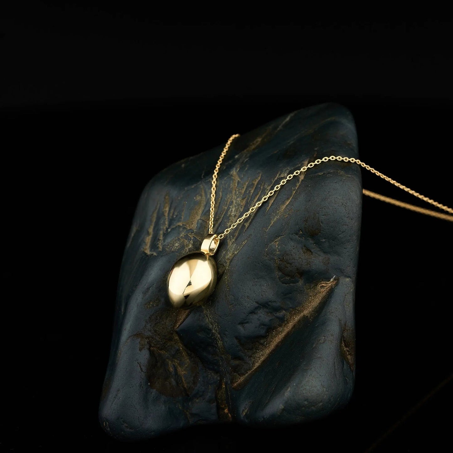 Cremation Urn Necklace 14K Solid Gold Pendant, Personalized Necklace for Ashes, Mom&Dad Loss Necklace, Memorial Necklace, Pet Ashes Necklace