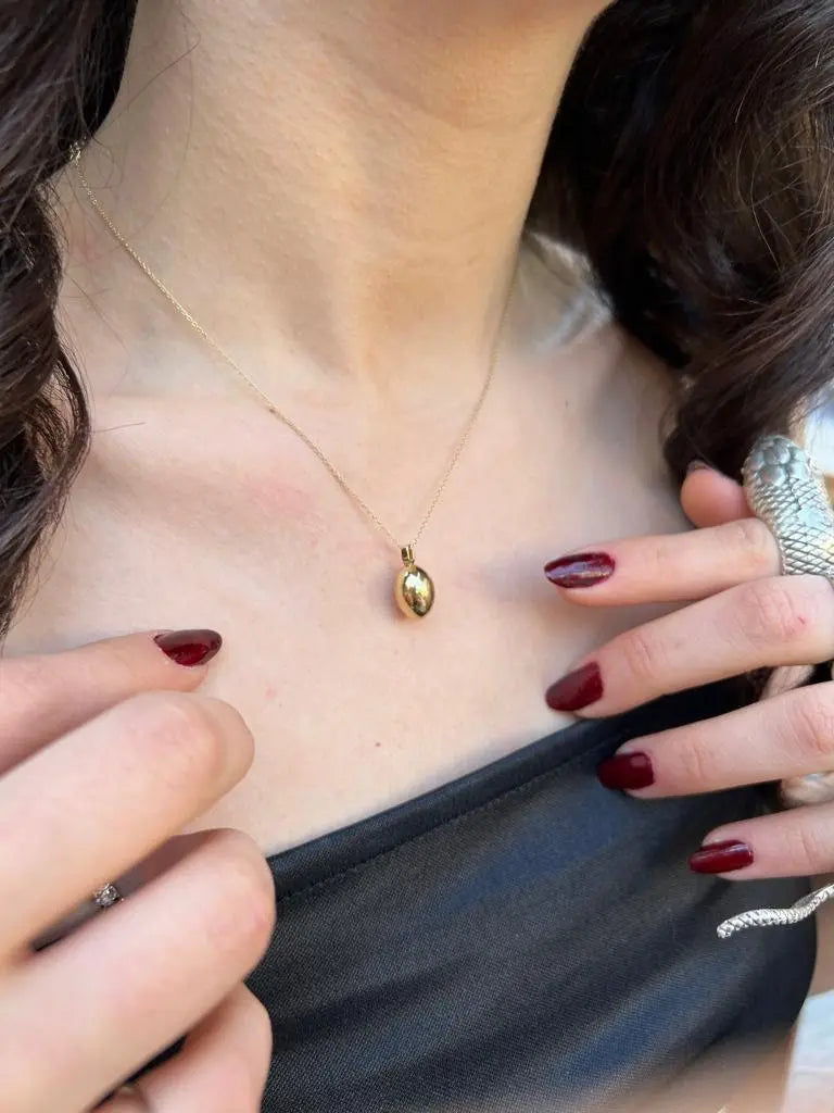 Cremation Urn Necklace 14K Solid Gold Pendant, Personalized Necklace for Ashes, Mom&Dad Loss Necklace, Memorial Necklace, Pet Ashes Necklace