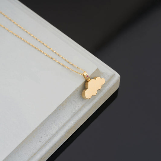 Cloud Urn Necklace Birthstone Silver Cremation Jewelry Custom Pendant for Human Pet Ashes Loss Gift
