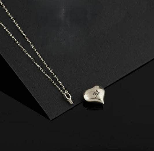 Cremation Jewelry Necklace Heart Urn For Ashes Gold Pet Keepsake Urns Pendant