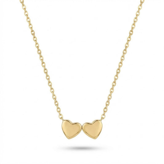Dainty Double Heart Necklace