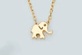 14k Gold Elephant Pendant Necklace | Simple Dainty Animal Jewelry | Perfect Christmas or 16th Birthday Gift