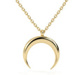 Crescent Moon Necklace 14K Solid Gold | Dainty | Valentines Day Gift | Mothers