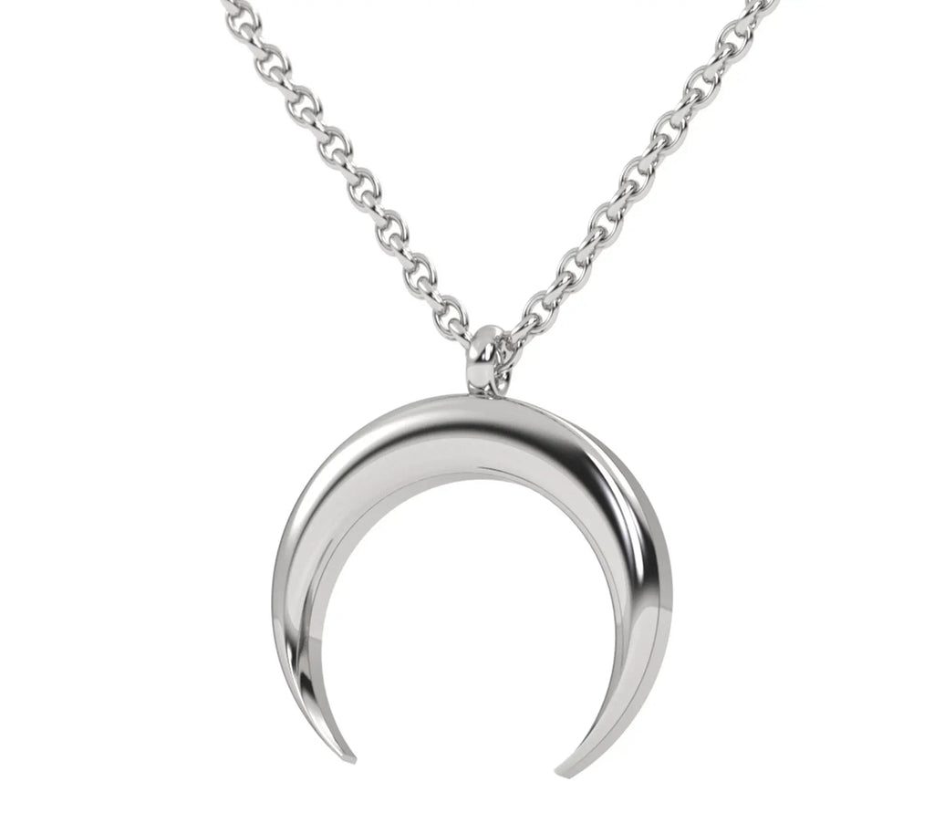 Crescent Moon Necklace 14K Solid Gold | Dainty | Valentines Day Gift | Mothers