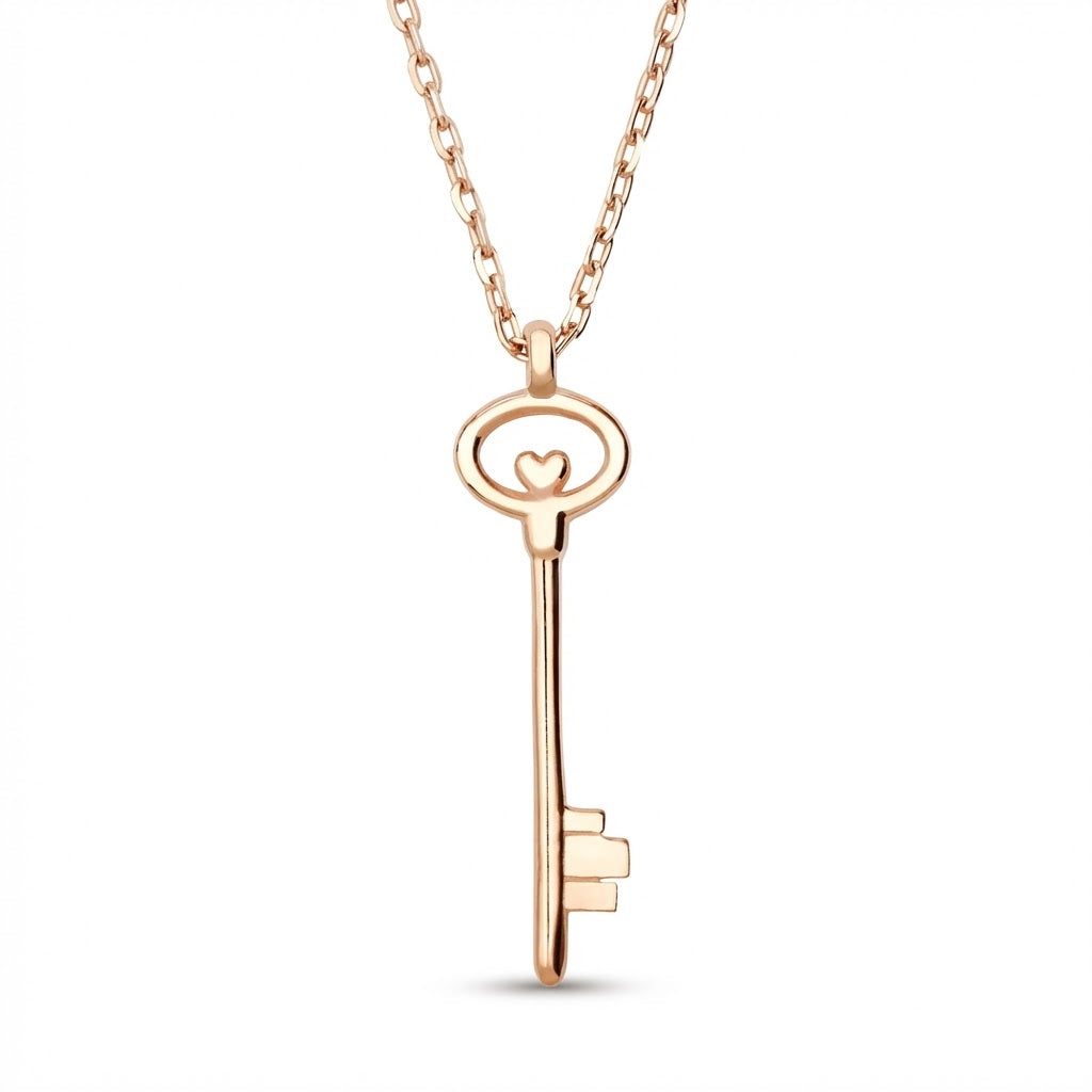 Dainty Gold Key Necklace