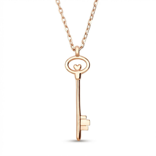Dainty Gold Key Necklace