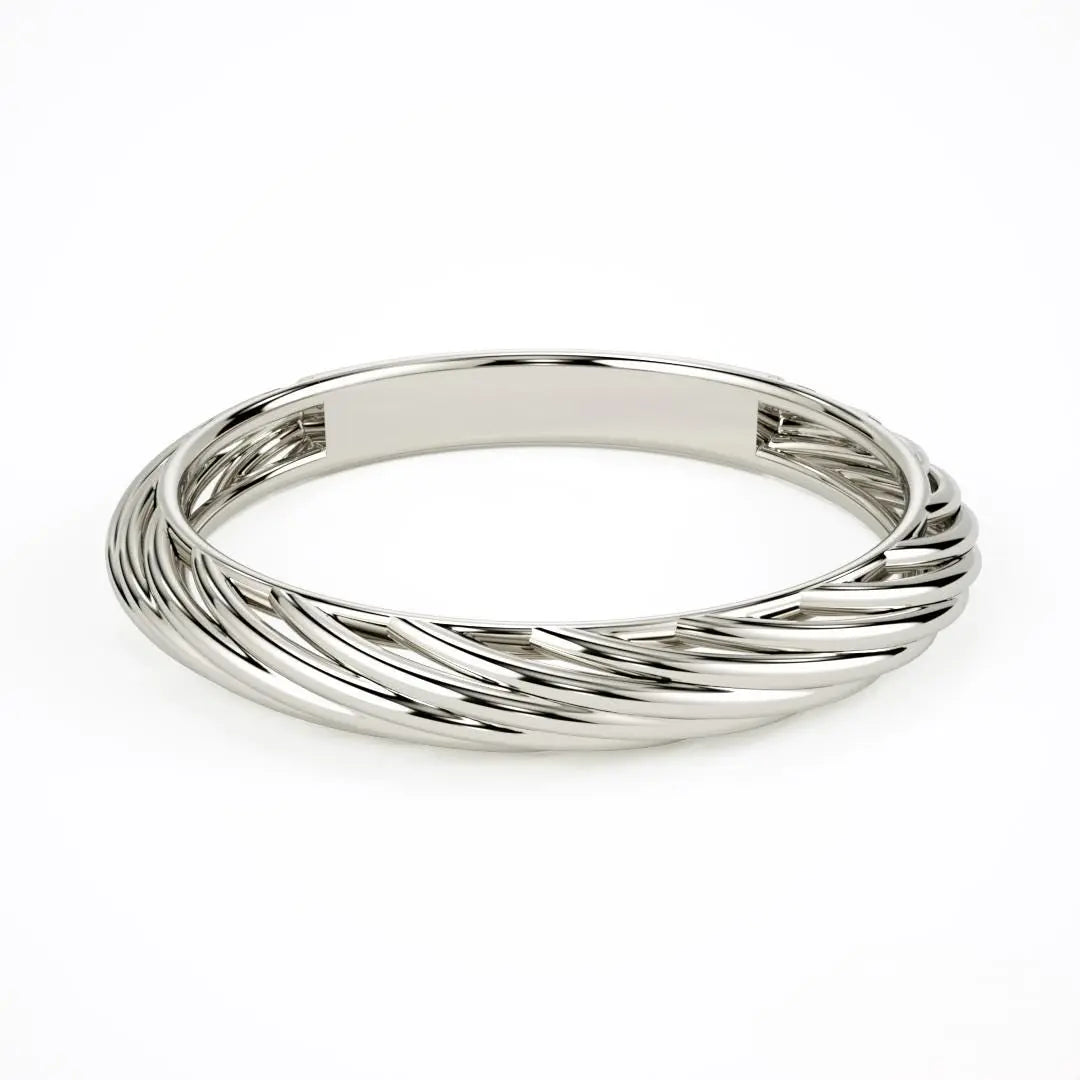 Gold Twist Ring Braided Twisted Rope Band Wedding Minimalist Stacking 14k Solid Unique Gift for Her Promise