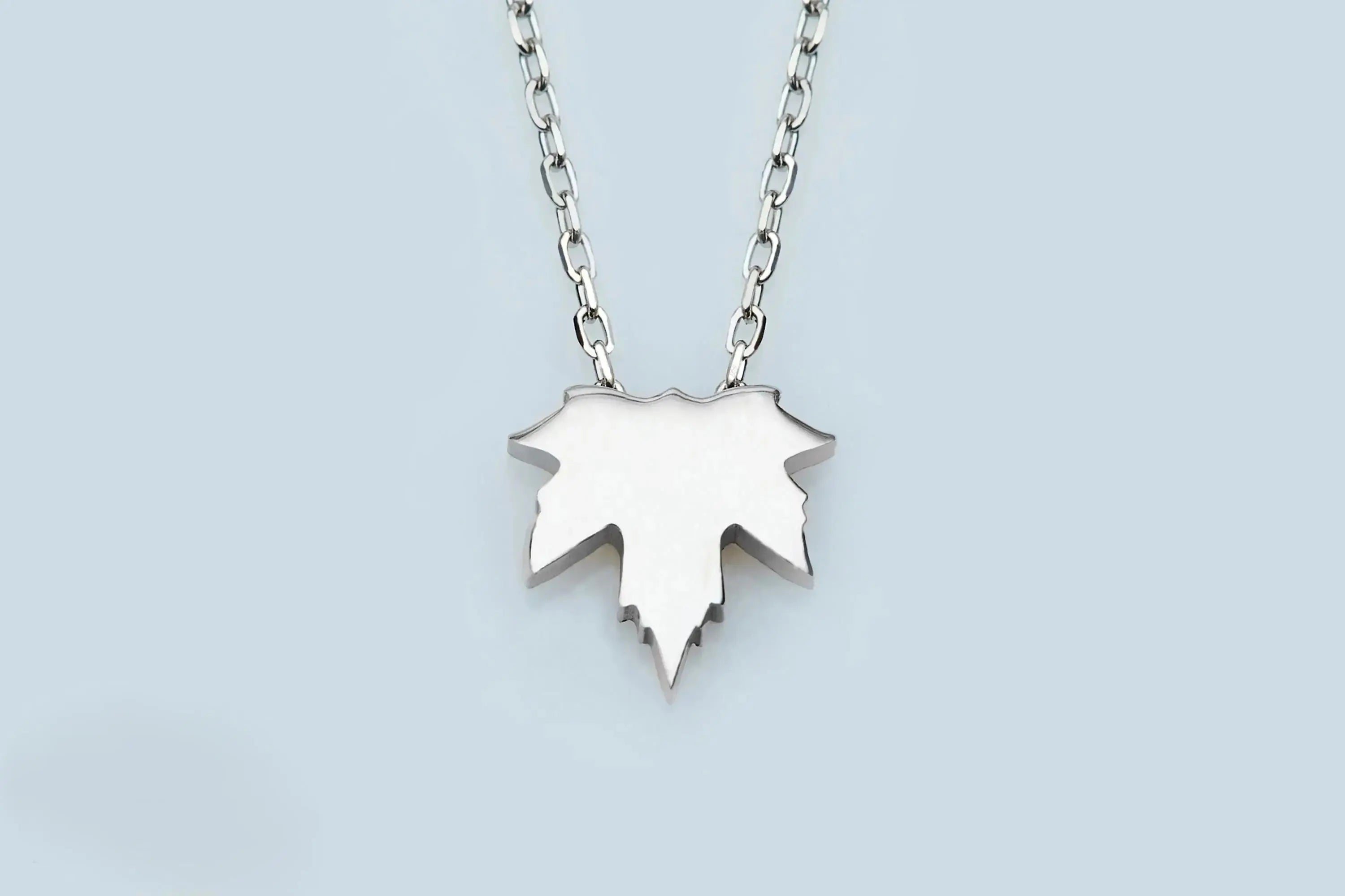 14k Gold Leaf Necklace | Minimalist Maple or Sycamore Leaf Pendant | Perfect Dainty Fall Jewelry