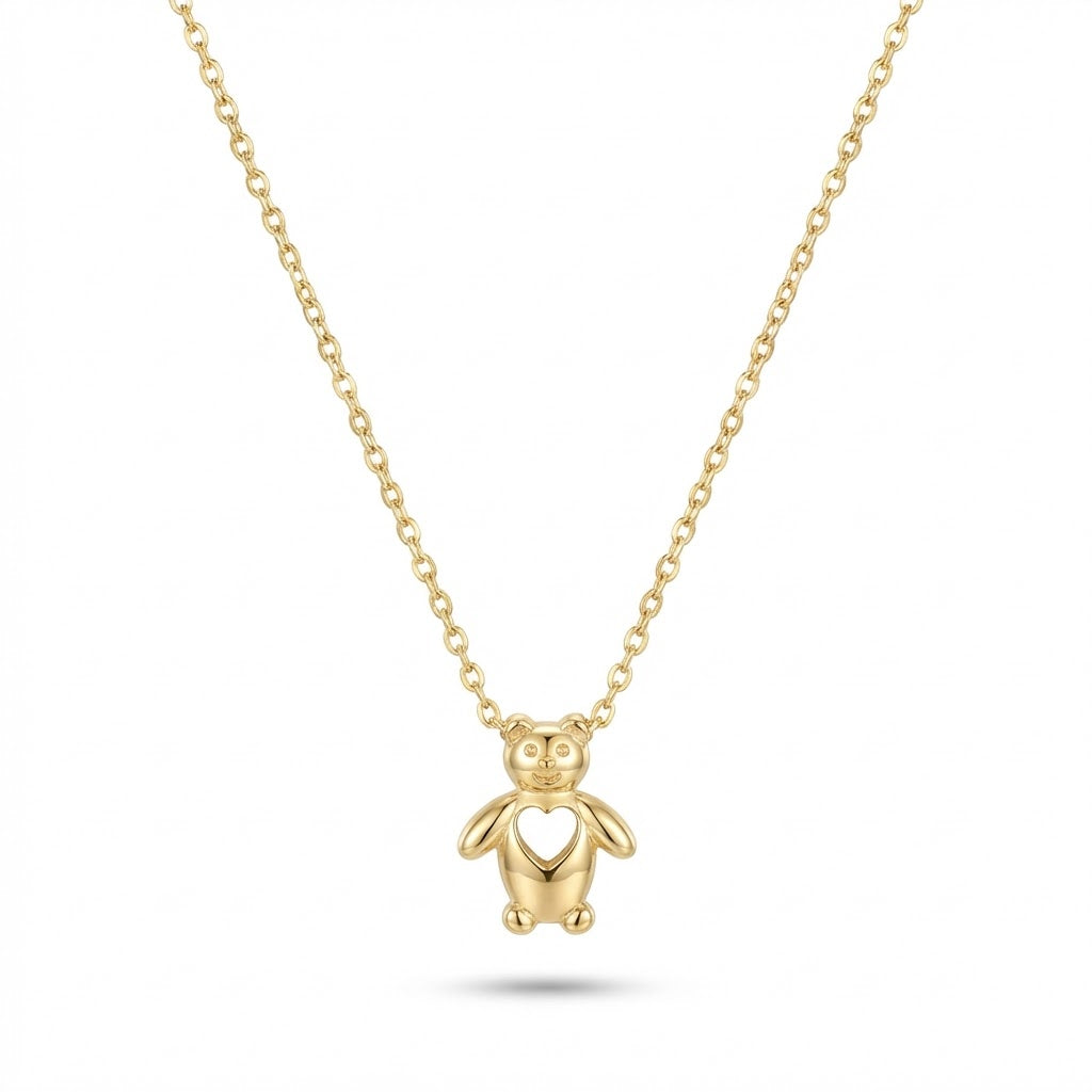 Dainty Panda Bear Necklace