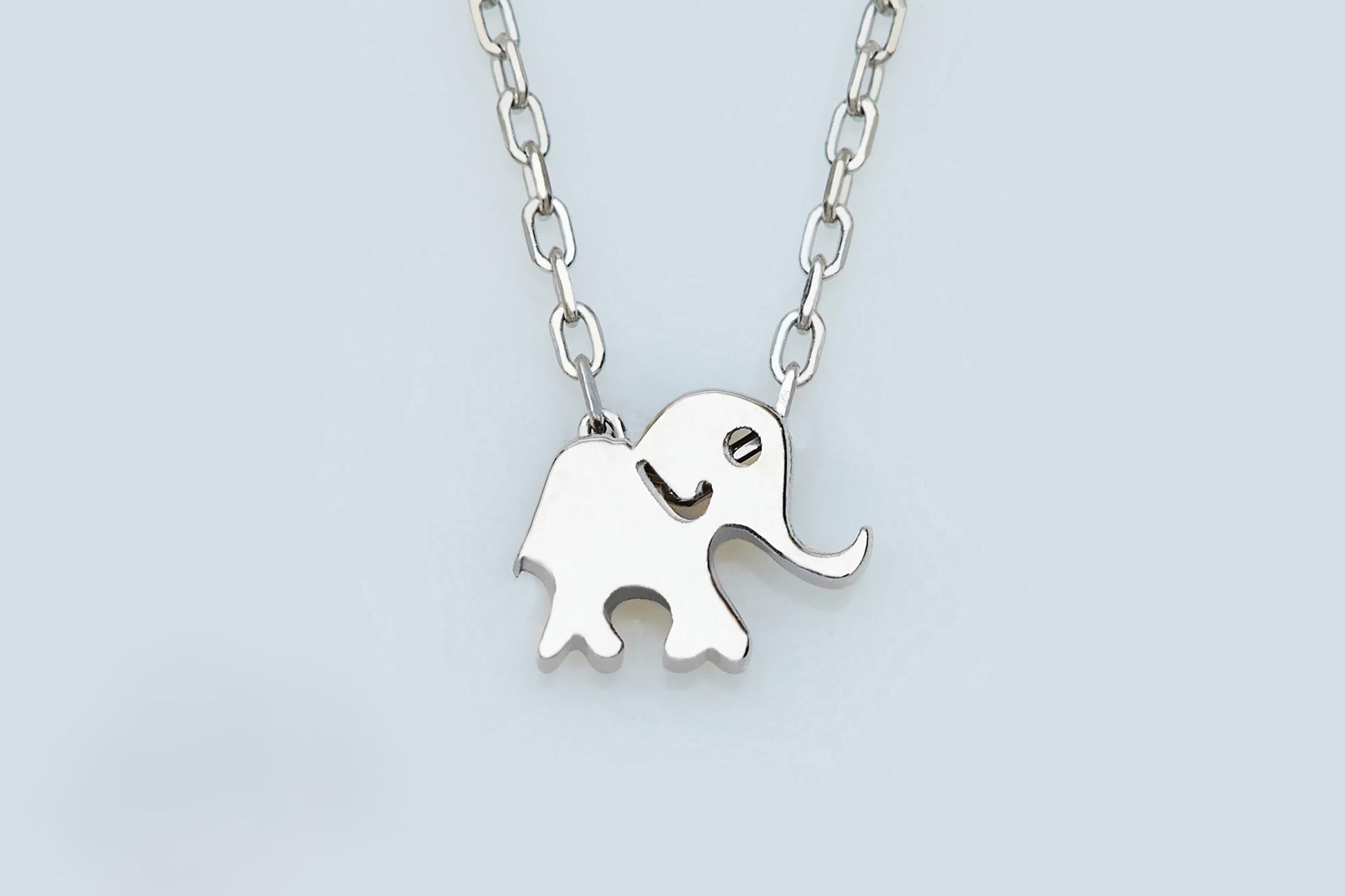 Dainty Gold Elephant Necklace in 14k | Minimalist Animal Pendant | Great 16th Birthday or Christmas Gift
