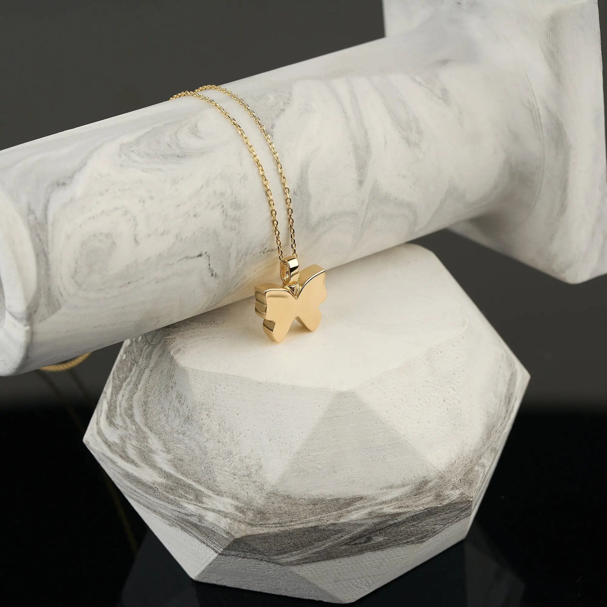 Butterfly Urn Necklace for Ashes Cremation Keepsake Jewelry Human or Pet Ash Holder Pendant Dad Mom Loss Memorial