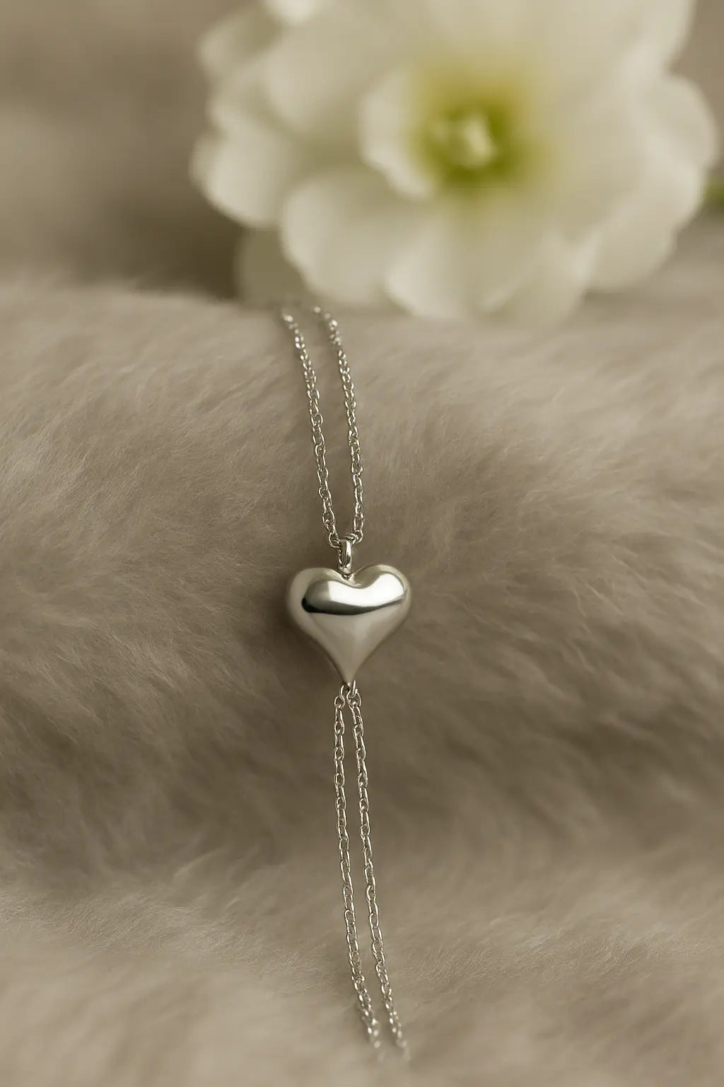 Silver Heart Urn Bracelet for Women - 4