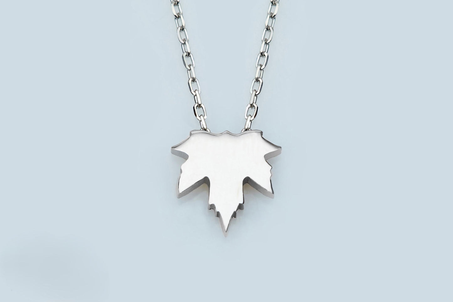 14k Gold Leaf Necklace | Minimalist Maple or Sycamore Leaf Pendant | Perfect Dainty Fall Jewelry