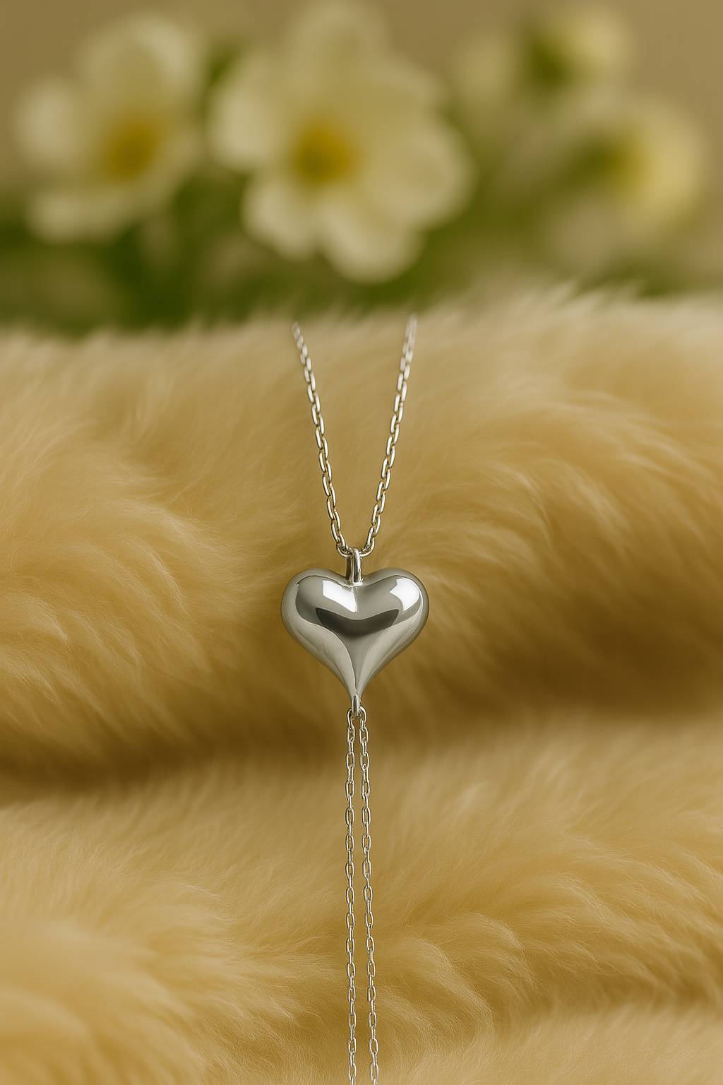 Silver Heart Urn Bracelet for Women