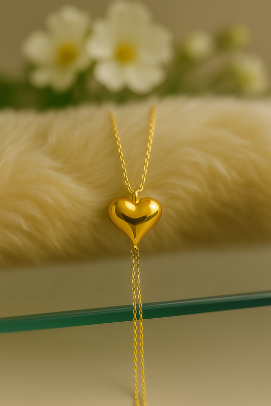 Silver Heart Urn Bracelet for Women - Gold Plated / 4