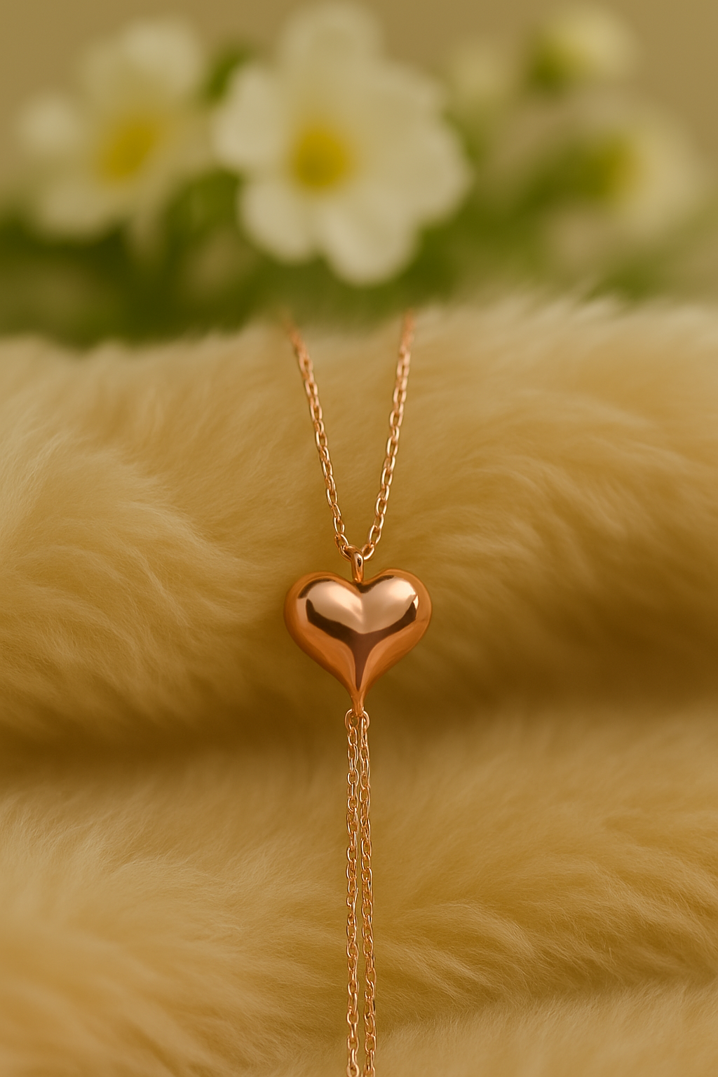Silver Heart Urn Bracelet for Women - Rose Gold Plated / 4